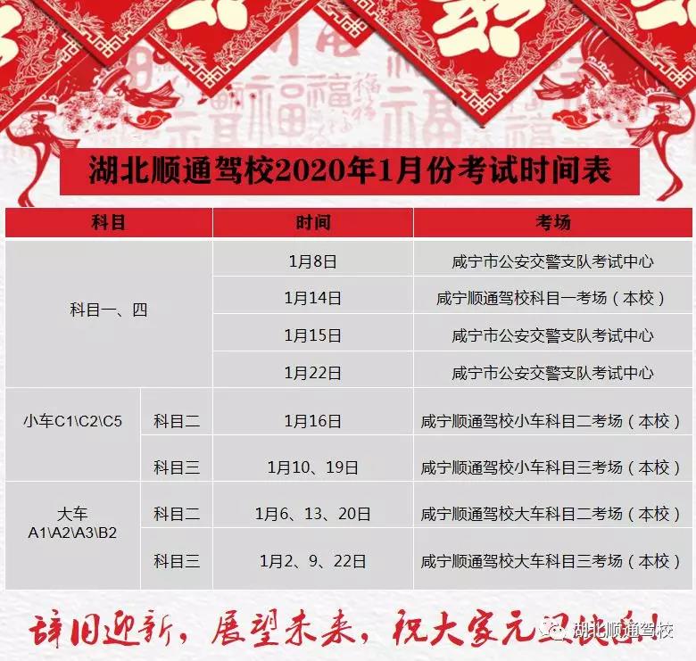 顺通驾校2020年1月考试时间.jpg